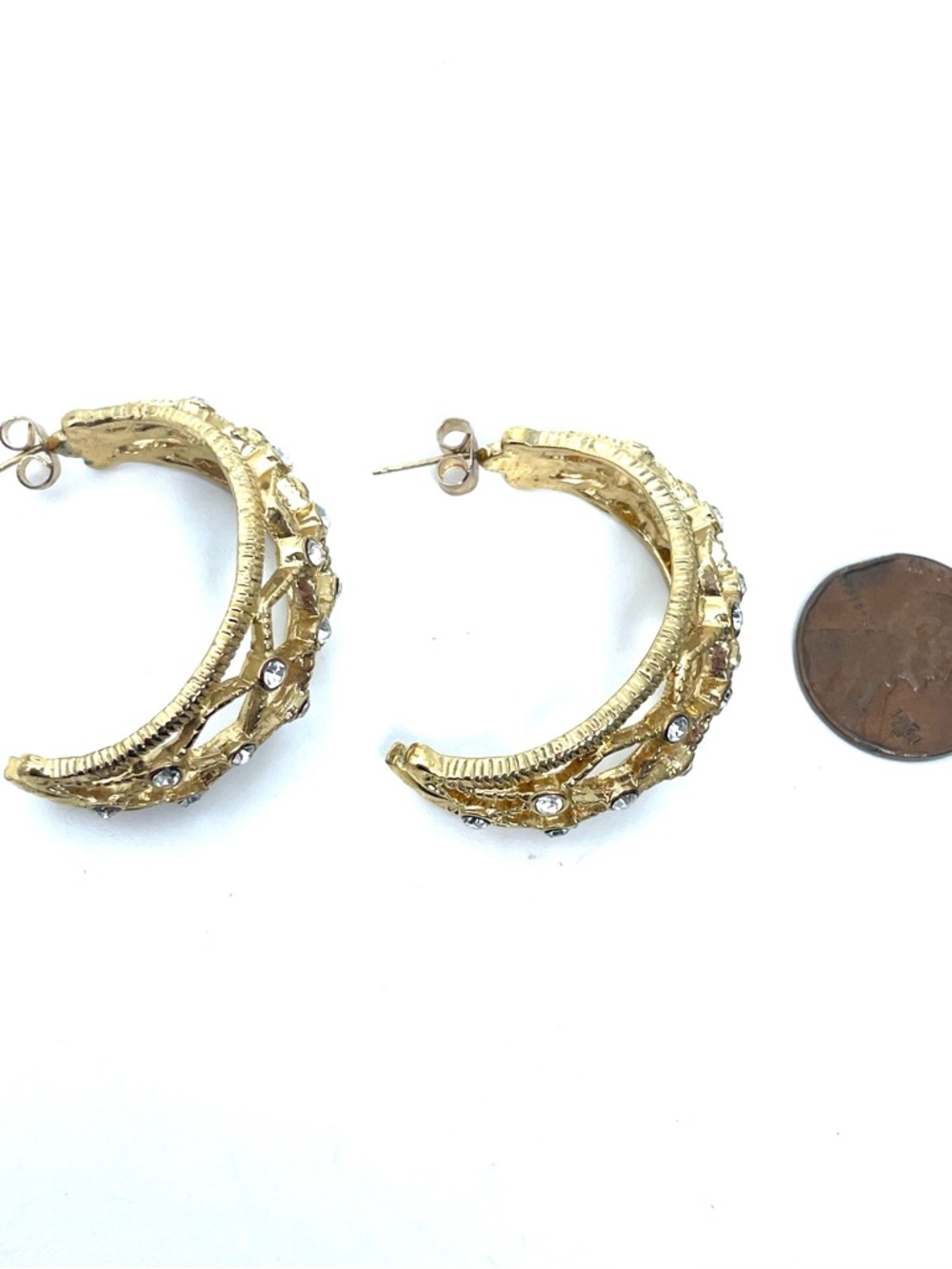 Butler Gold Washed Crystal Earrings - Picture 6 of 9